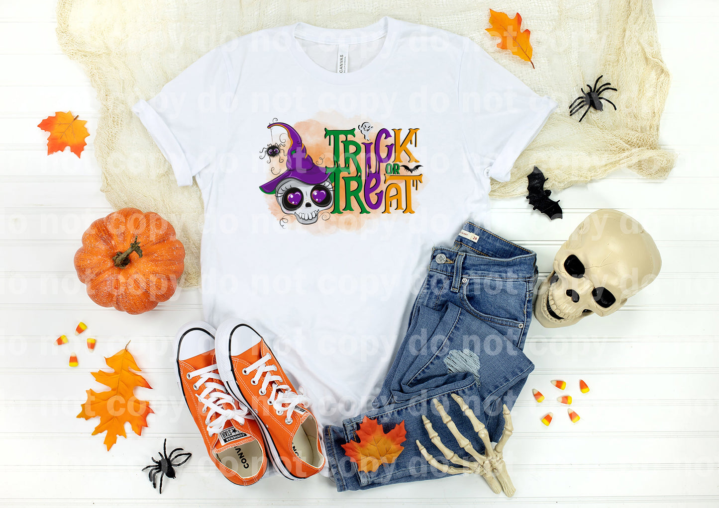 Trick Or Treat Witch Skull Dream Print or Sublimation Print