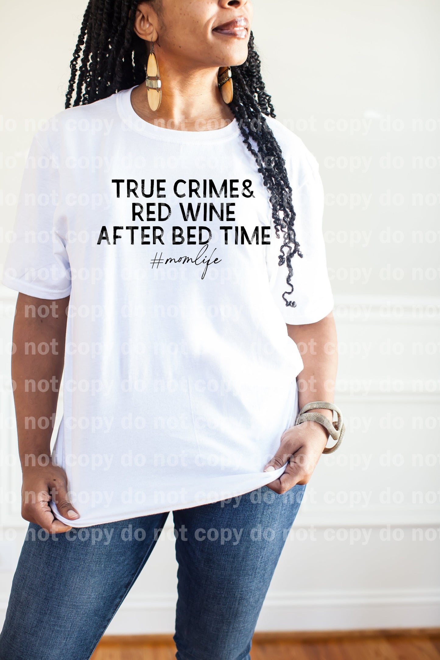 True Crime and Red Wine After Bed Time Mom Life Dream Print or Sublimation Print