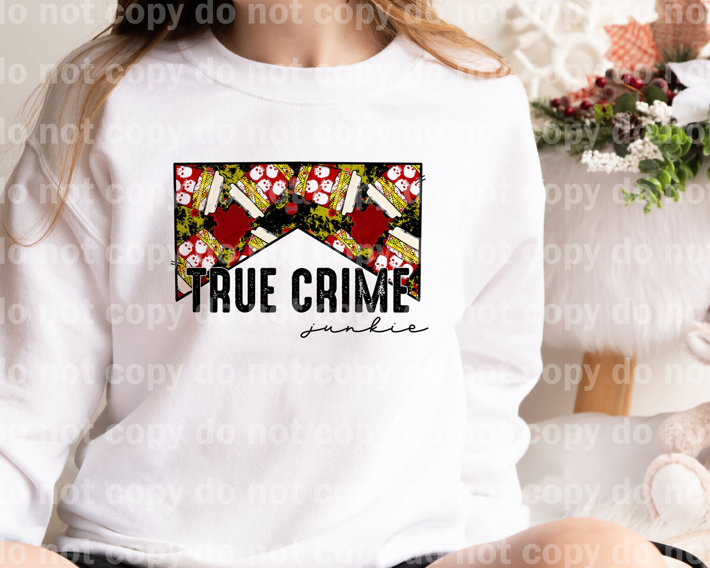 Impresión de sueño navideño de True Crime Junkie o impresión de sublimación