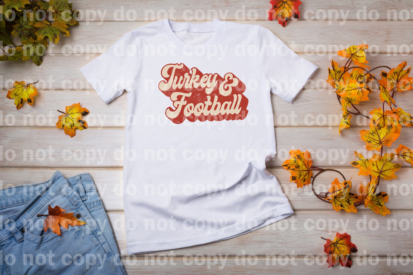 Turkey And Football Typography Dream Print or Sublimation Print