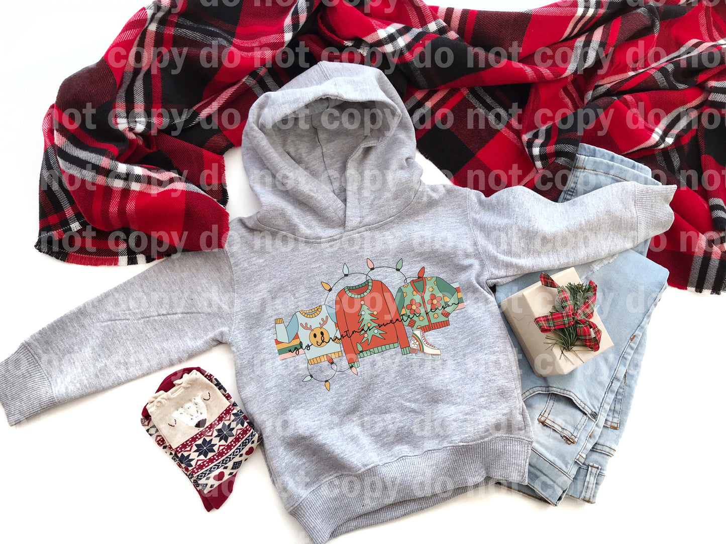 Suéter navideño feo Estampado de ensueño de temporada o estampado por sublimación