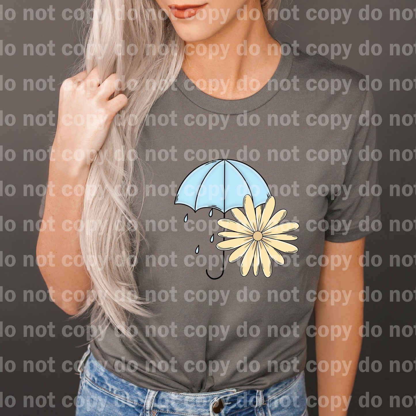 Umbrella And Flower Full Color/One Color Dream Print or Sublimation Print