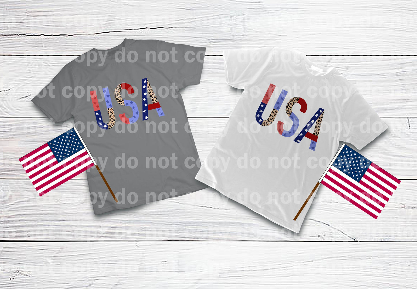 USA Stars And Stripes Leopard Dream Print or Sublimation Print