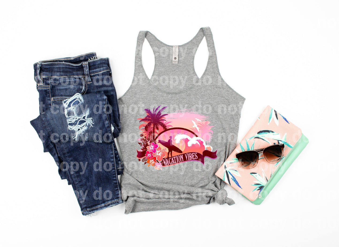 Vacation Vibes Beach View Dream Print or Sublimation Print