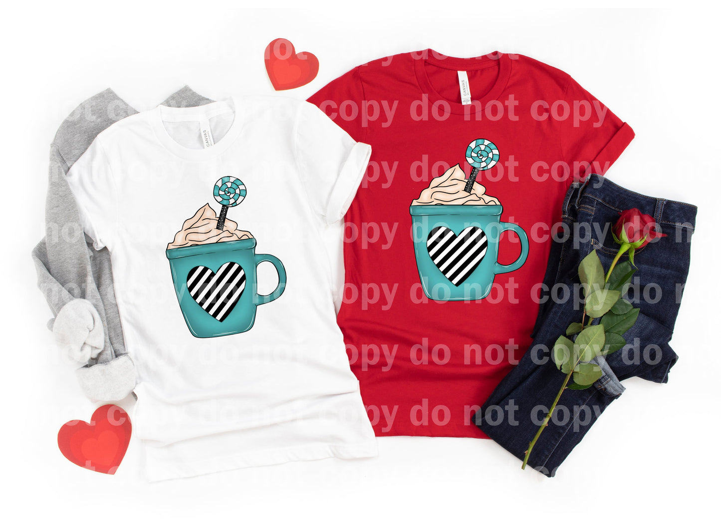 Valentines Day Cup Blue Dream Print or Sublimation Print