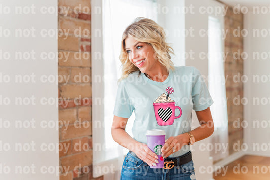 Valentines Day Cup Pink Dream Print or Sublimation Print
