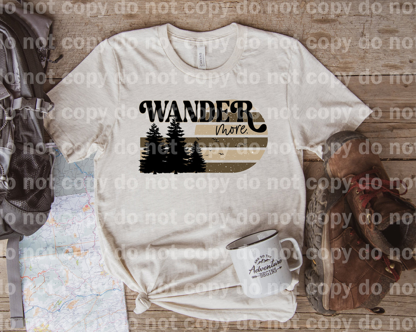 Wander More Dream Print or Sublimation Print