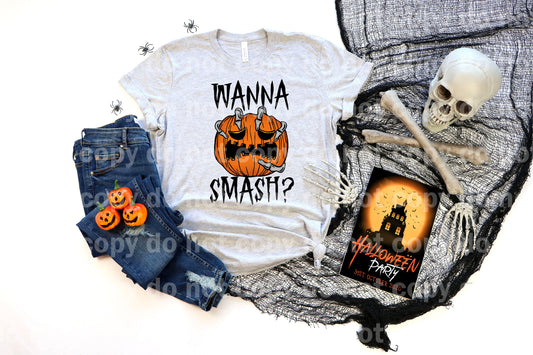 Wanna Smash Pumpkin Skeleton Hand Full Color/One Color Dream Print or Sublimation Print