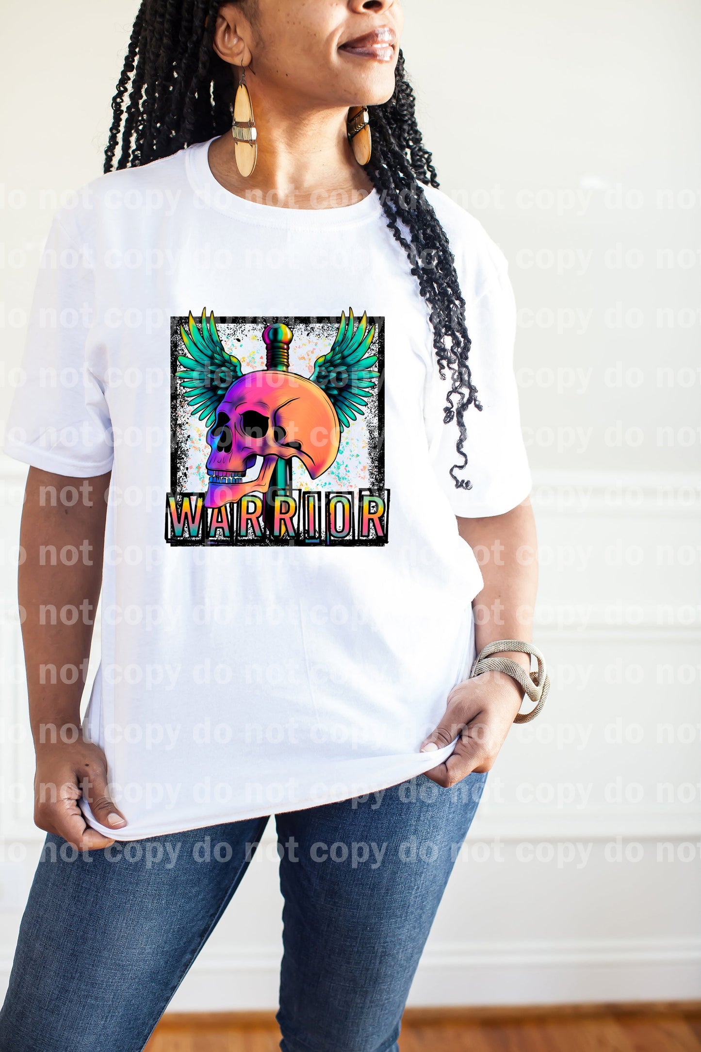 Warrior Skull With Wings Dream Print or Sublimation Print