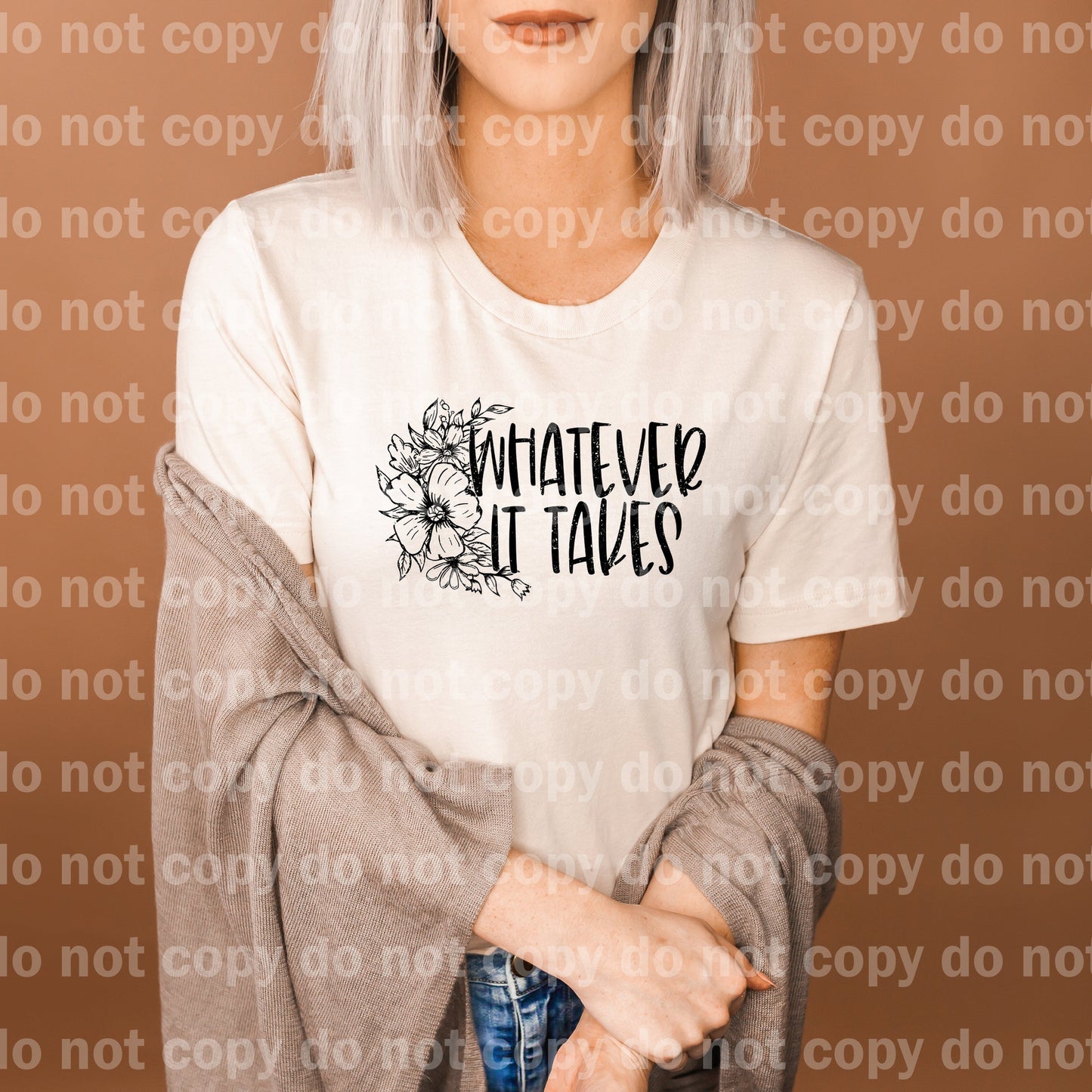 Whatever It Takes Distressed Full Color/One Color Dream Print or Sublimation Print