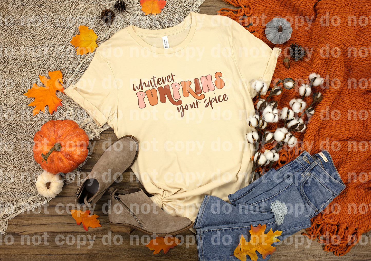 Whatever Pumpkins Your Spice Typography Dream Print or Sublimation Print
