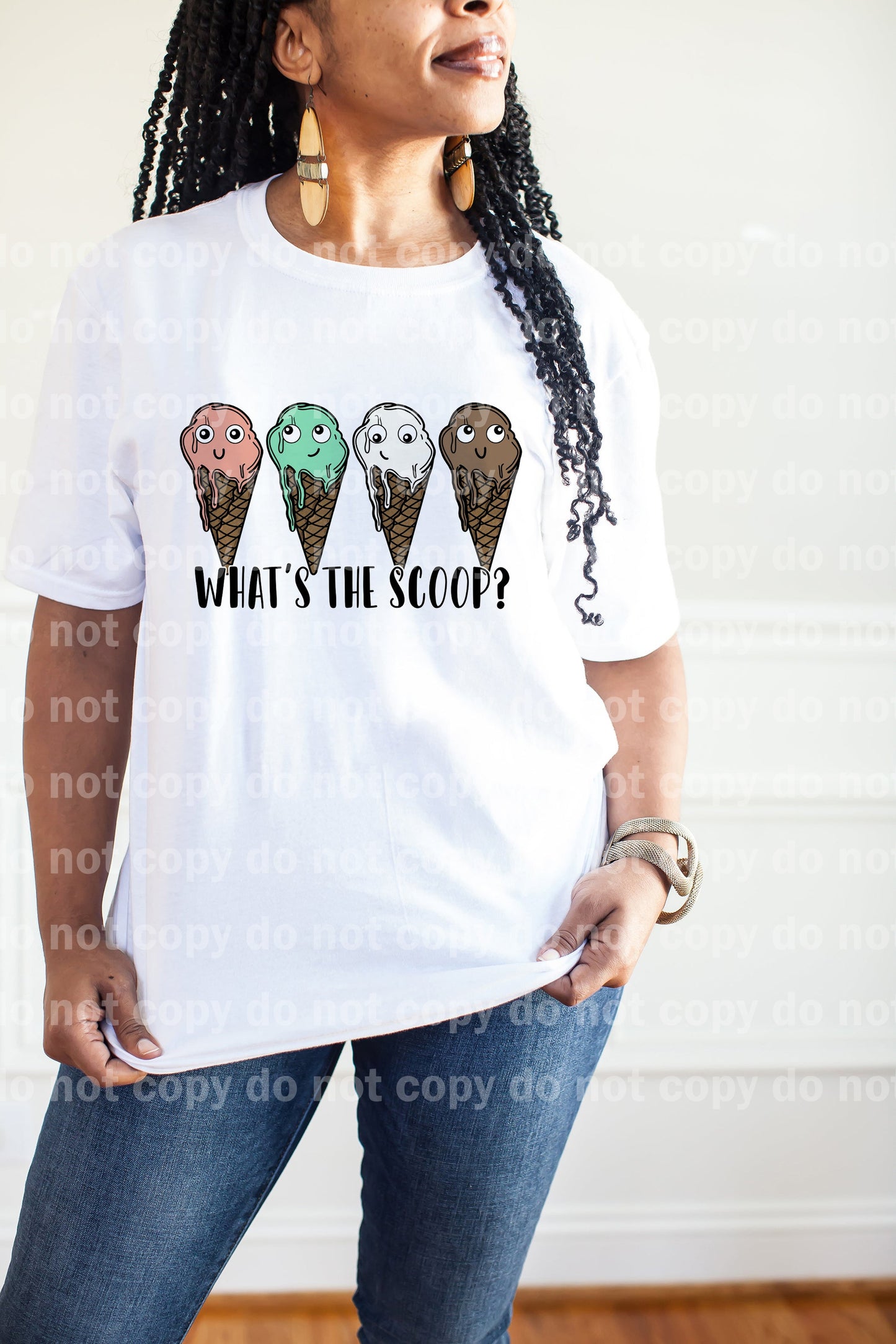 What's The Scoop Ice Cream Faces Dream Print or Sublimation Print