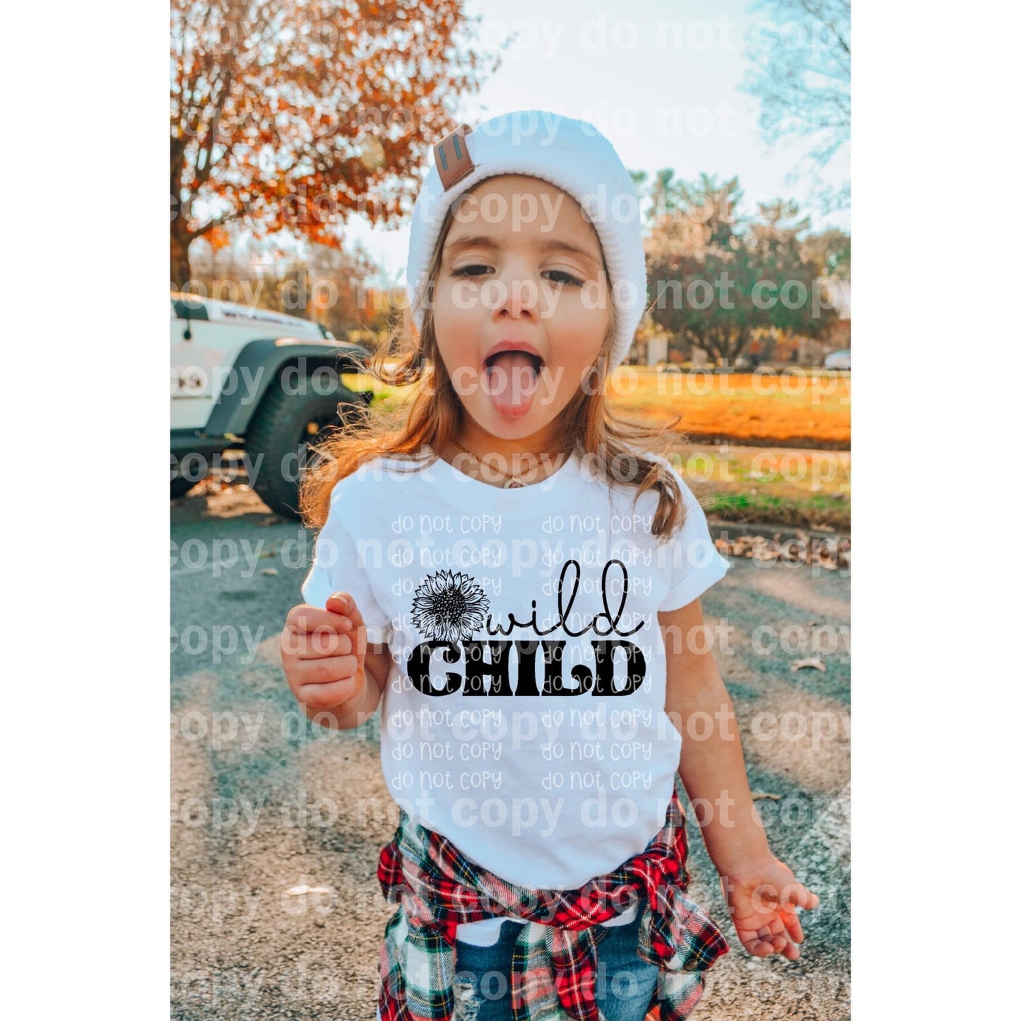 Wild Child Sunflower Black/White Dream Print or Sublimation Print