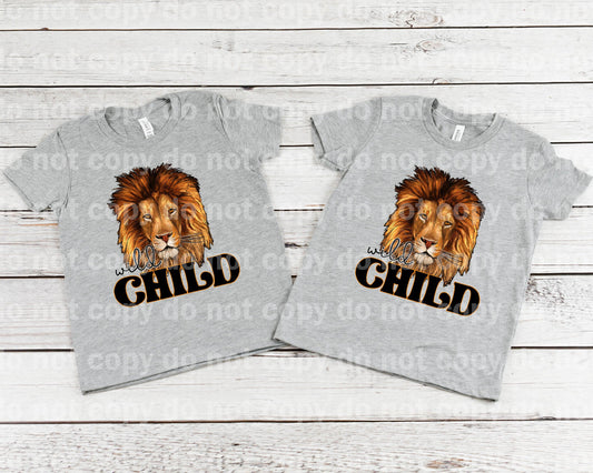 Wild Child Lion Face Dream Print or Sublimation Print