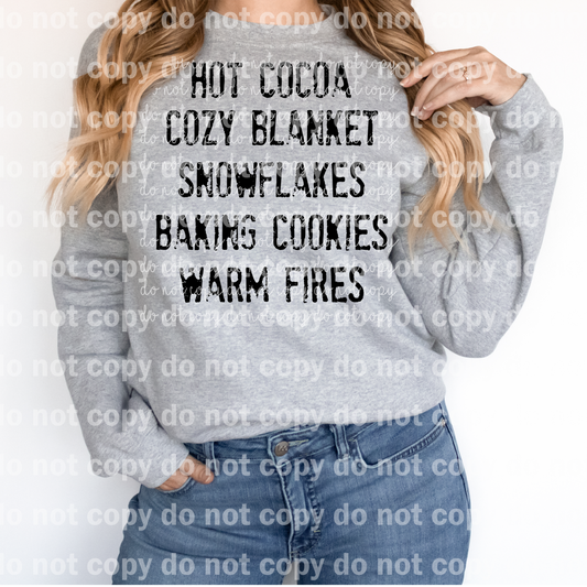 Winter Checklist Dream Print or Sublimation Print