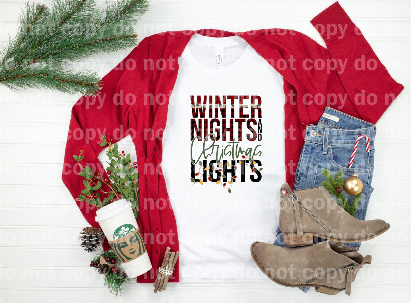 Winter Nights And Christmas Lights Dream Print or Sublimation Print