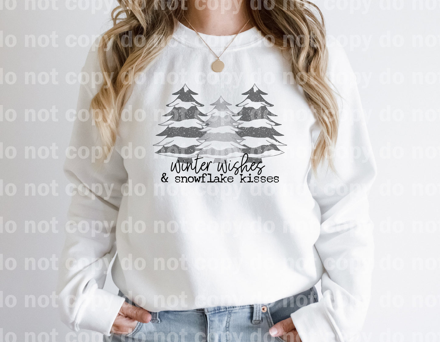Winter Wishes Snowflake Kisses Dream Print or Sublimation Print