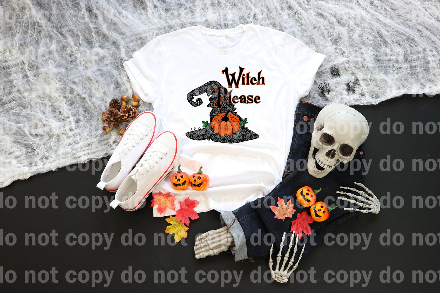 Witch Please Witch Hat and Pumpkin Dream Print or Sublimation Print