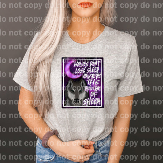 Wolves Don't Lose Sleep Over The Opinion Of Sheep Dream Print or Sublimation Print