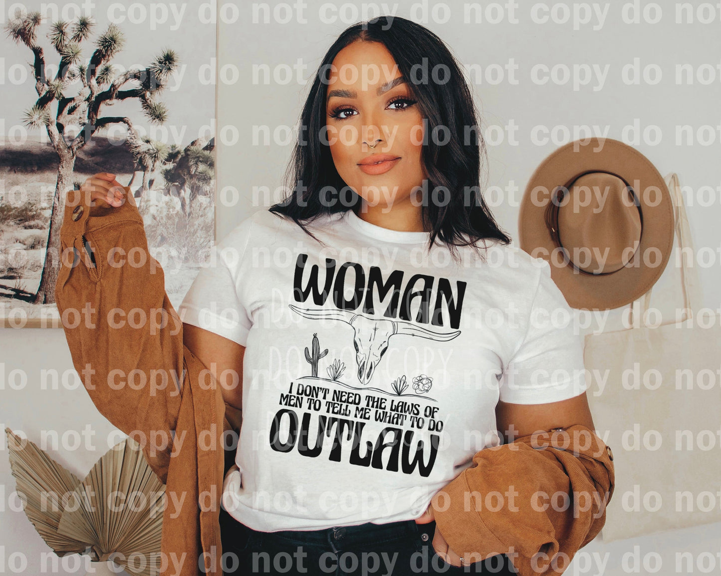 I Don't Need The Laws Of Men To Tell Me What To Do Women Outlaw Dream Print or Sublimation Print