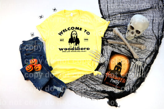 Welcome To Woodsboro What's Your Favorite Scary Movie Dream Print or Sublimation Print