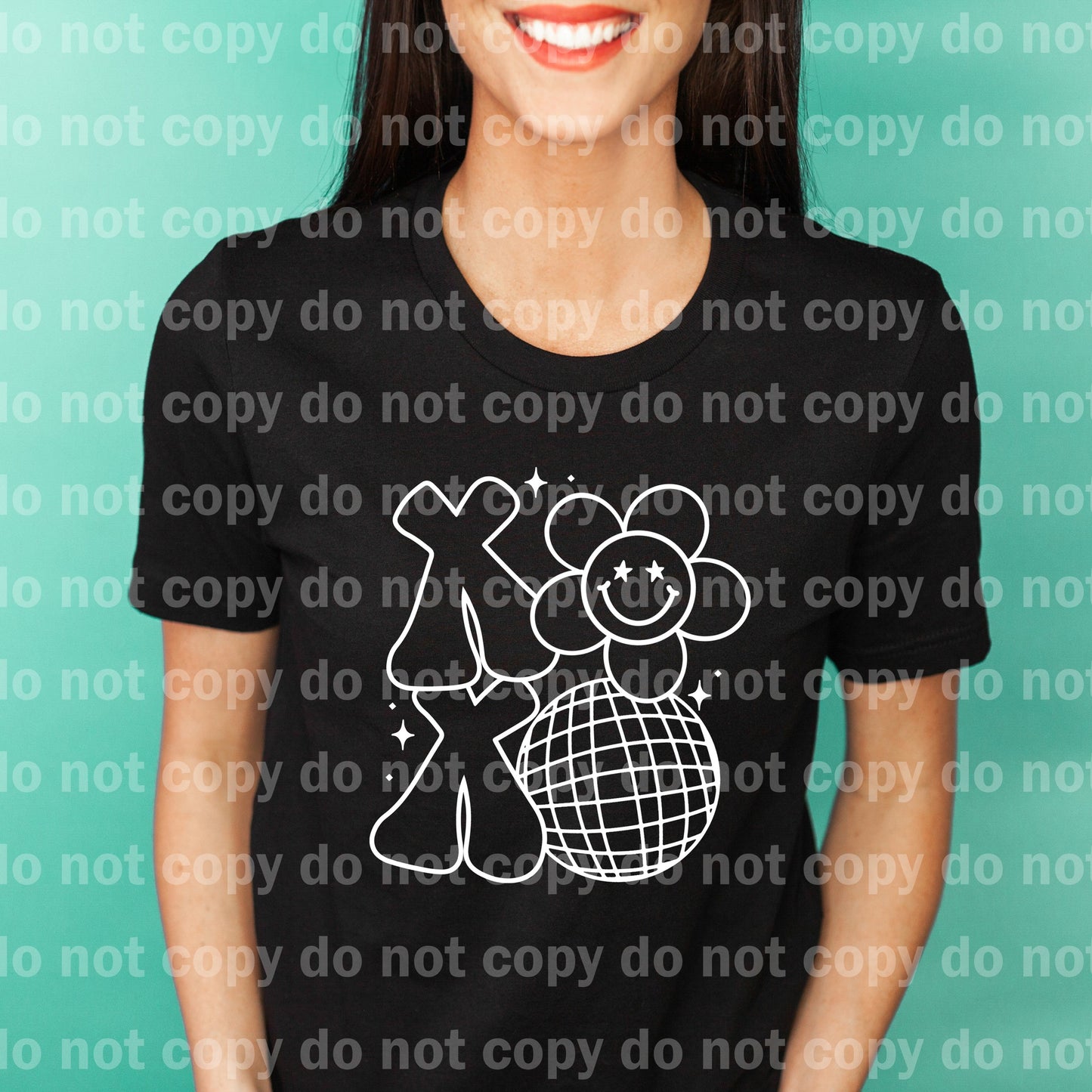 Xoxo Disco Ball Black/White Dream Print or Sublimation Print