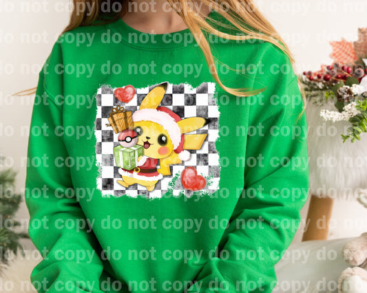 Yellow Mouse Checkered Dream Print or Sublimation Print