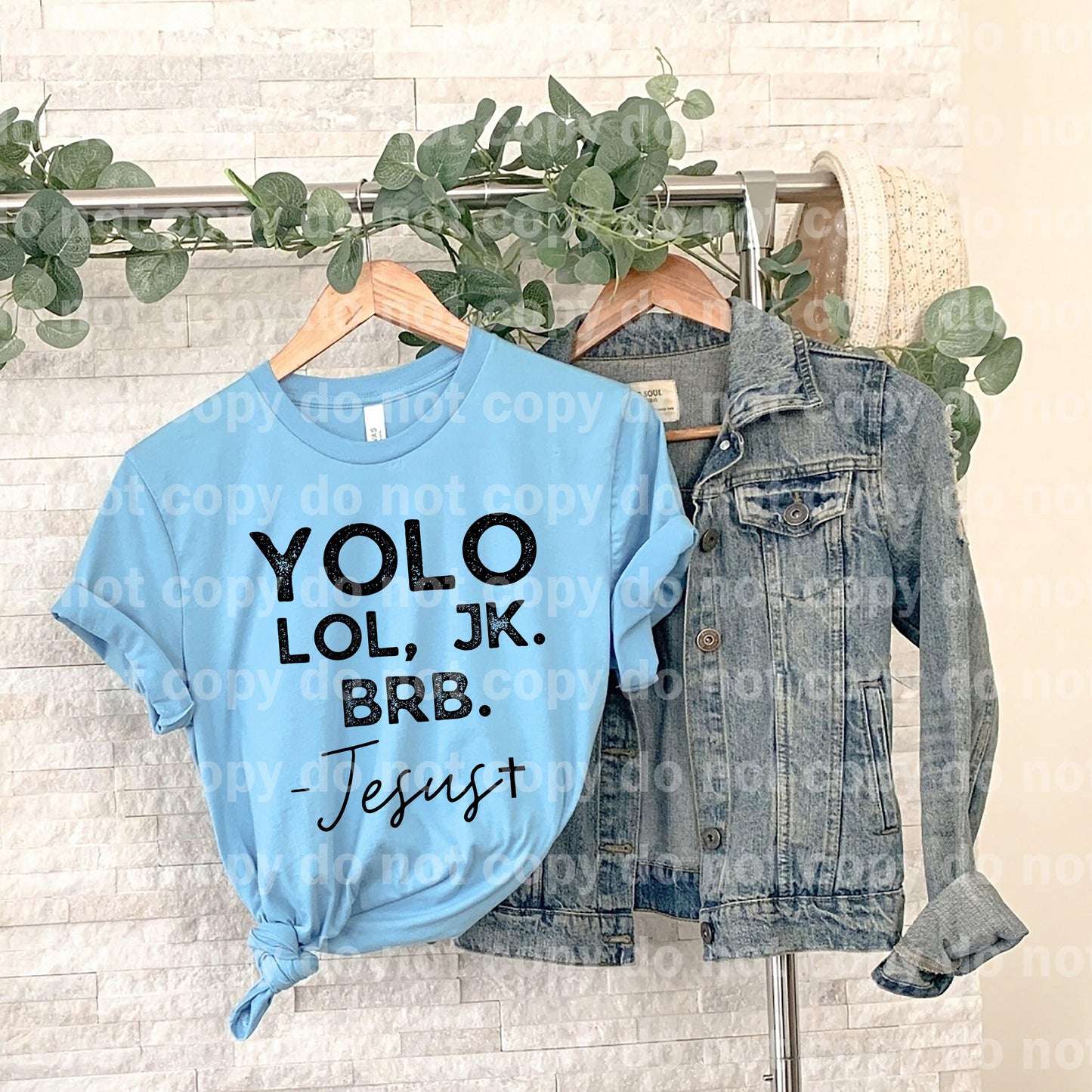 Yolo Lol Jk Brb Jesus Typography Dream Print or Sublimation Print