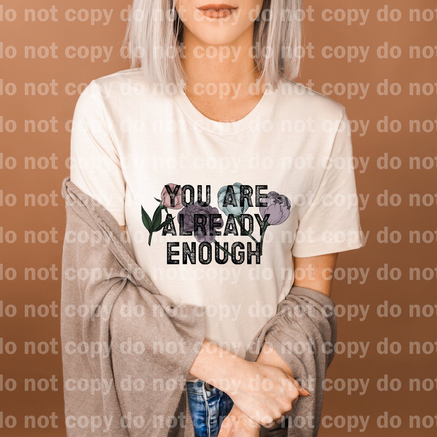 You Are Already Enough Full Color/One Color/White Dream Print or Sublimation Print