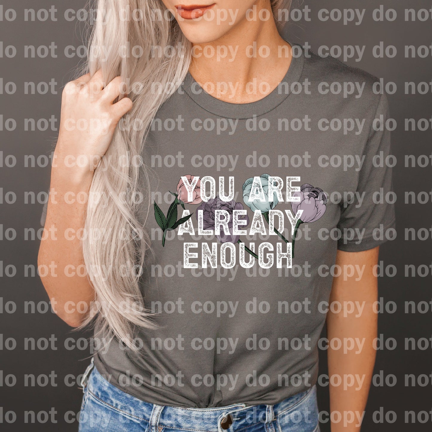 You Are Already Enough Full Color/One Color/White Dream Print or Sublimation Print