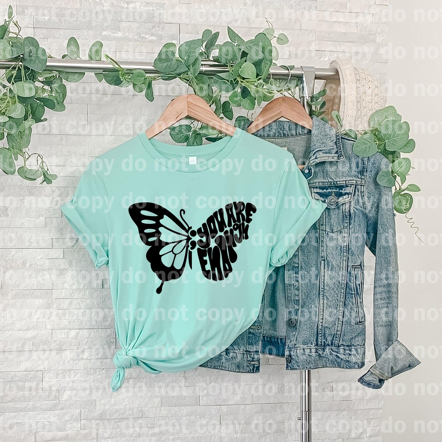 You Are Enough Butterfly Full Color/One Color Dream Print or Sublimation Print
