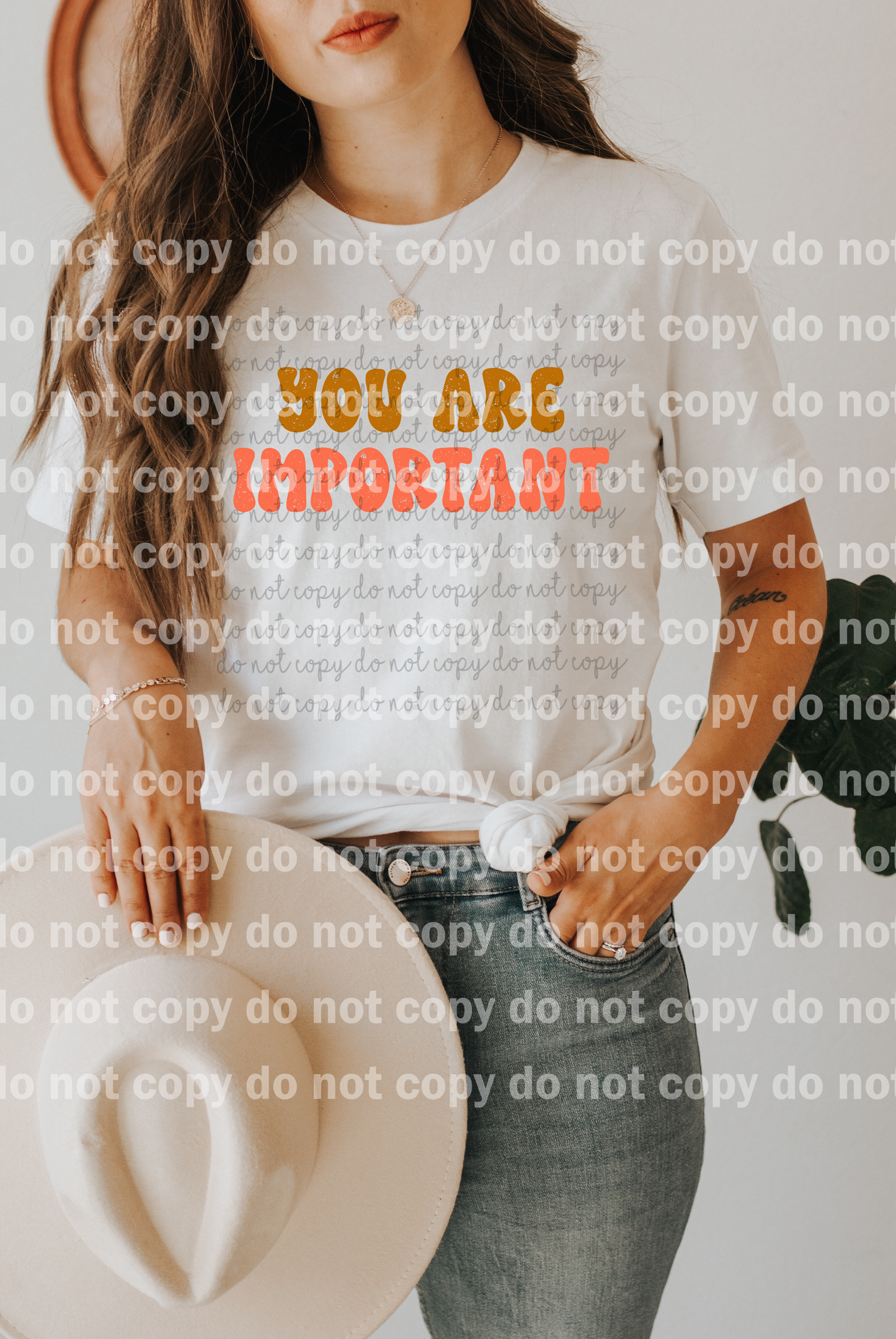 You Are Important Distressed Full Color/One Color Dream Print or Sublimation Print