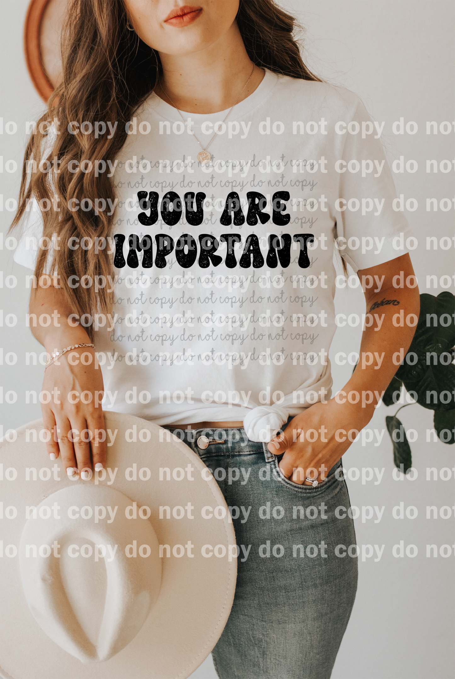 You Are Important Distressed Full Color/One Color Dream Print or Sublimation Print