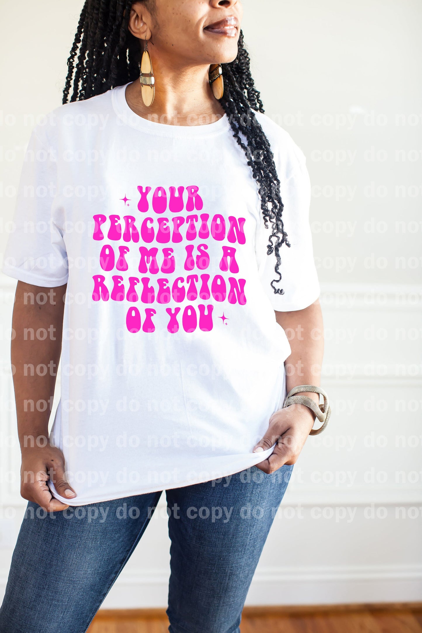 Your Perception Of Me Is A Reflection Of You Black/Pink Dream Print or Sublimation Print