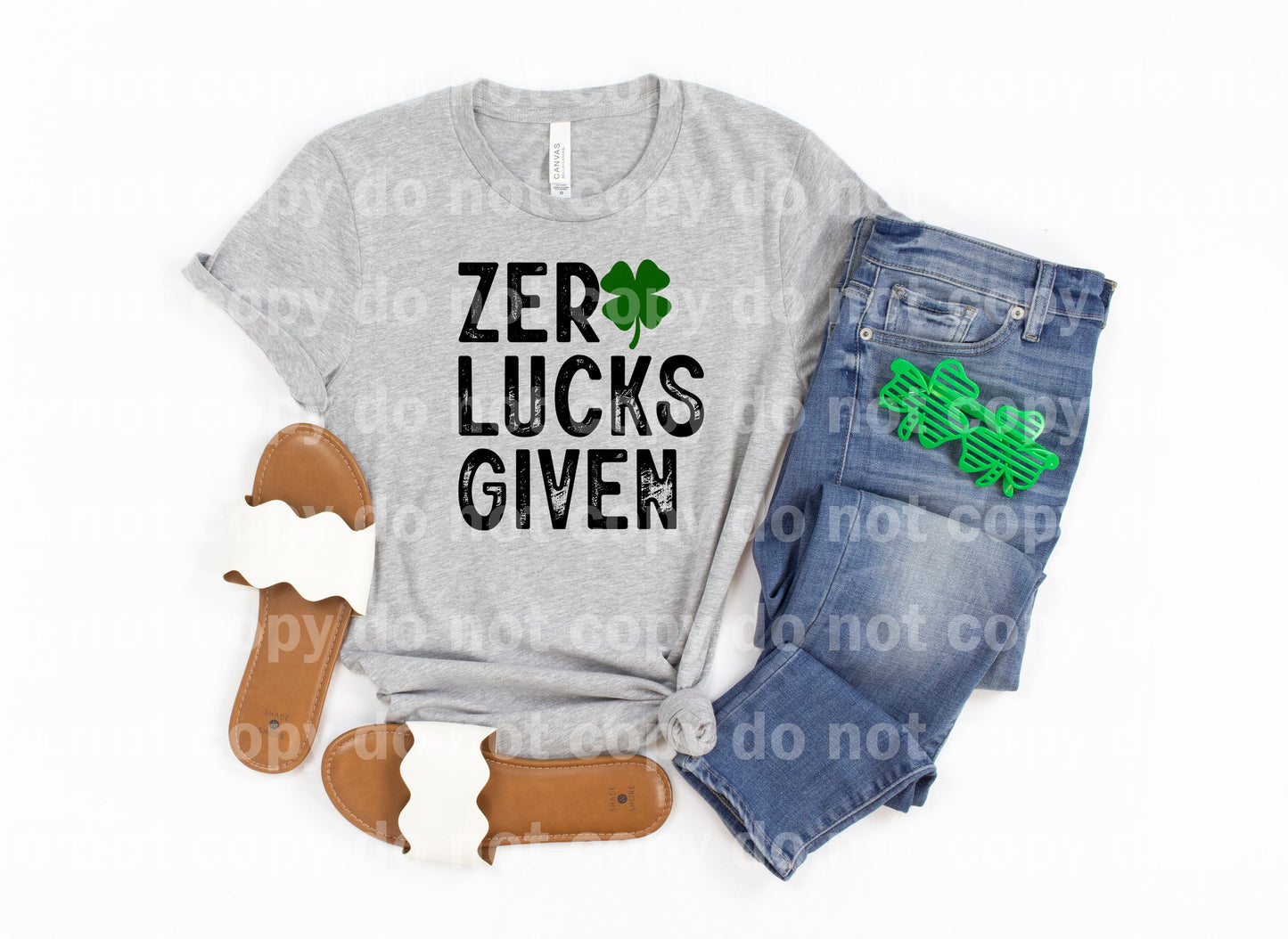 Zero Lucks Given Full Color/One Color Dream Print or Sublimation Print