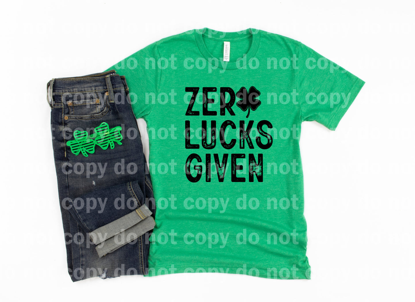 Zero Lucks Given Full Color/One Color Dream Print or Sublimation Print