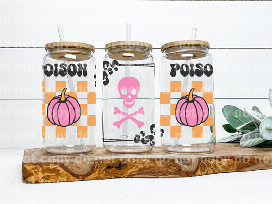Poison Skull Pumpkins 16oz Cup Wrap