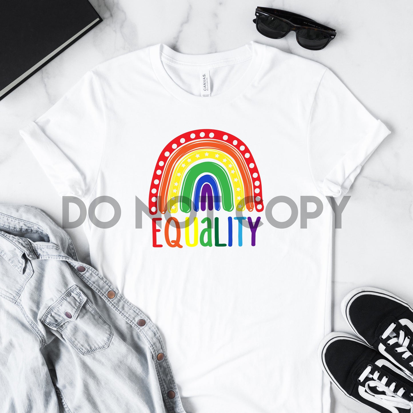 Equality Rainbow Pride Sublimation Print