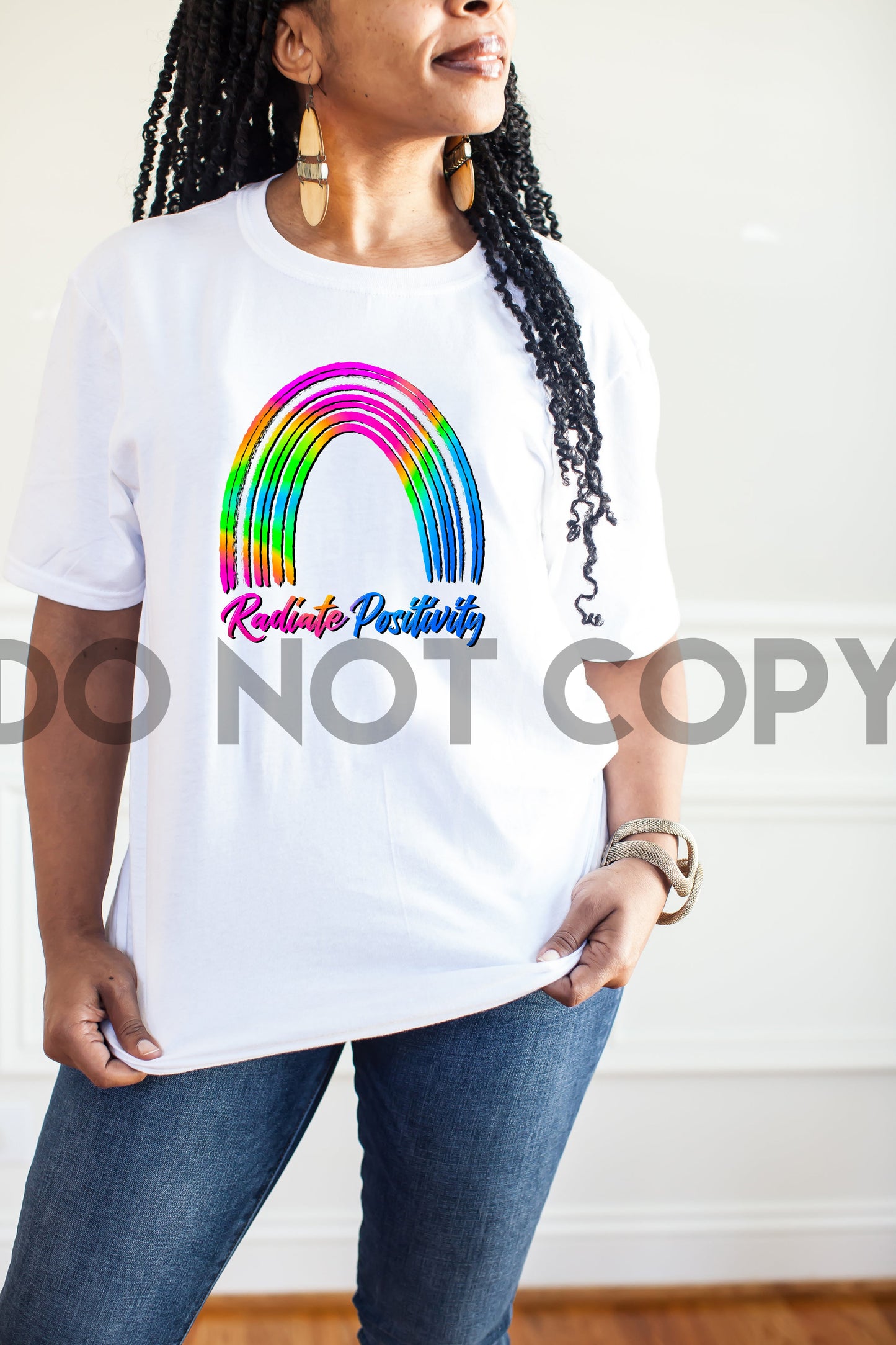 Radiate Positivity Rainbow Sublimation Print