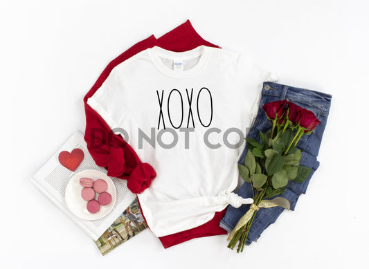 XOXO farmhouse font Sublimation print