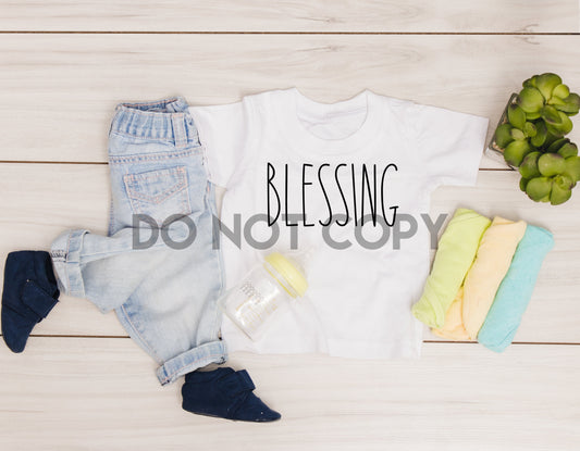 Bendición Infantil Transferencia serigrafiada a un color