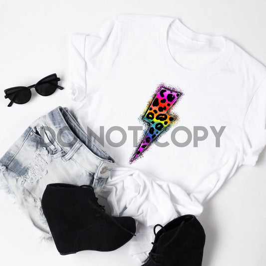 Rainbow Lightning Bolt Sublimation Print