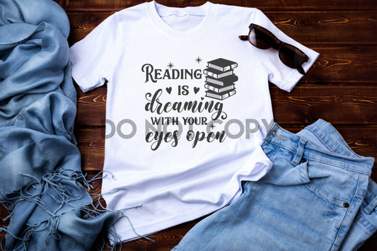 Reading Is Dreaming With Your Eyes Open Sublimation print