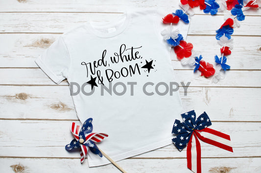 Red, White, & Boom Sublimation Print
