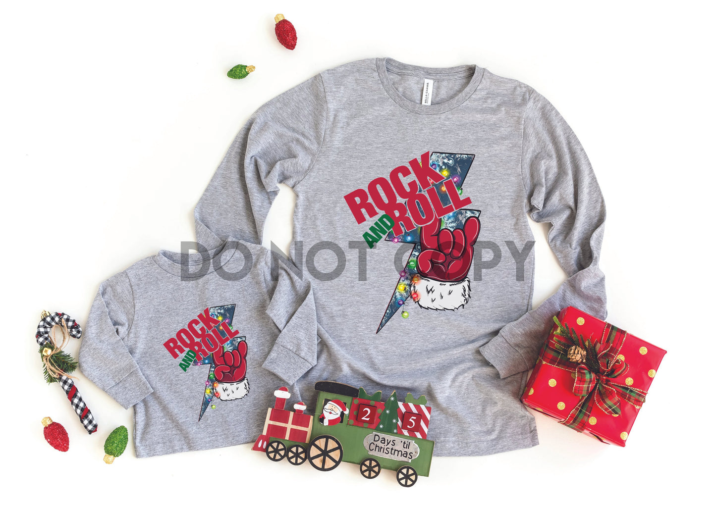 Rock and Roll Santa Hand Dream Print or Sublimation Print