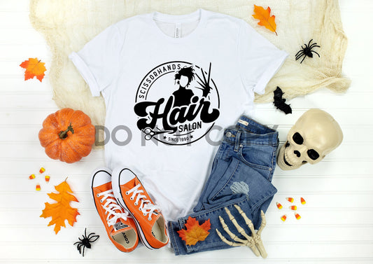 Scissor Hands Hair Salon Sublimation Print