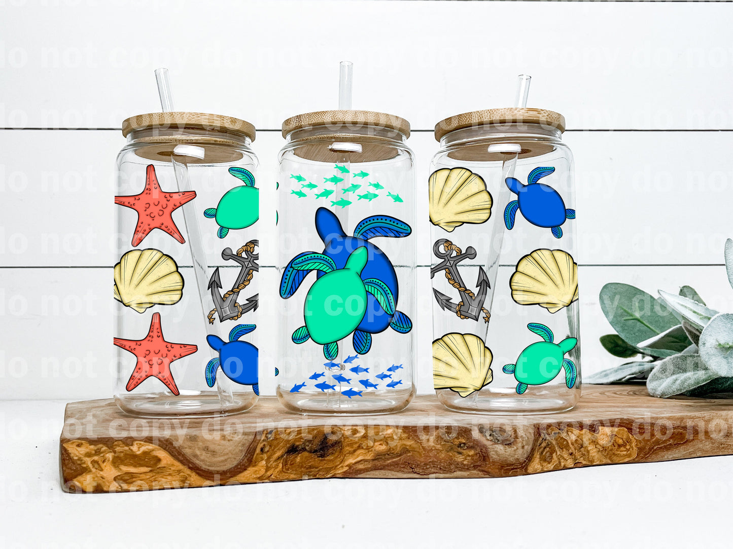 Sea Turtles 16oz Cup Wrap