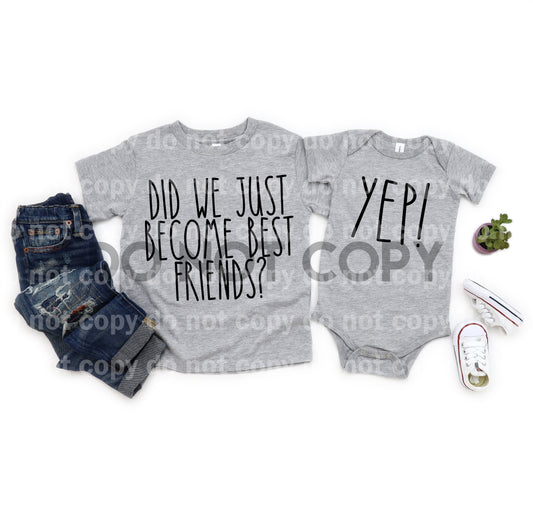 Did we just become best friends? Yep! BLACK or WHITE INK Dream Print or Sublimation Print