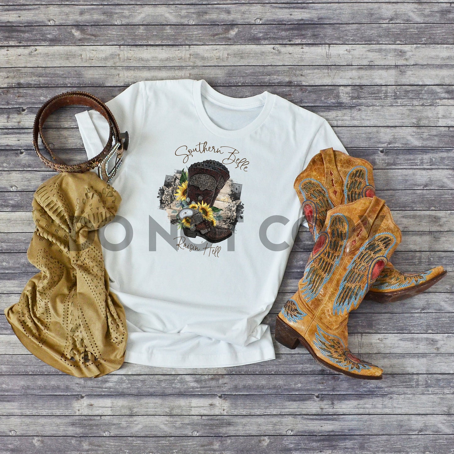 Southern Belle Raisin' Hell Sublimation Print