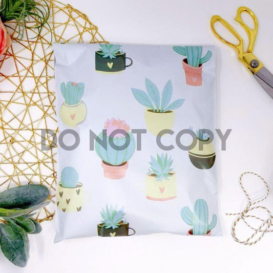 Poly mailer Succulent cactus cacti floral plant print